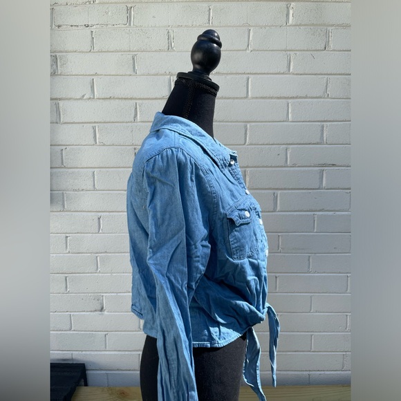 Umgee Blue Jean Polo Shirt - Picture 5 of 6